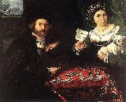 Lorenzo Lotto Husband and Wife Spain oil painting artist